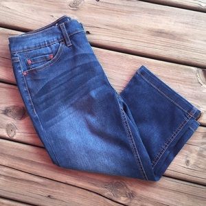 Natural Reflections denim capri pants